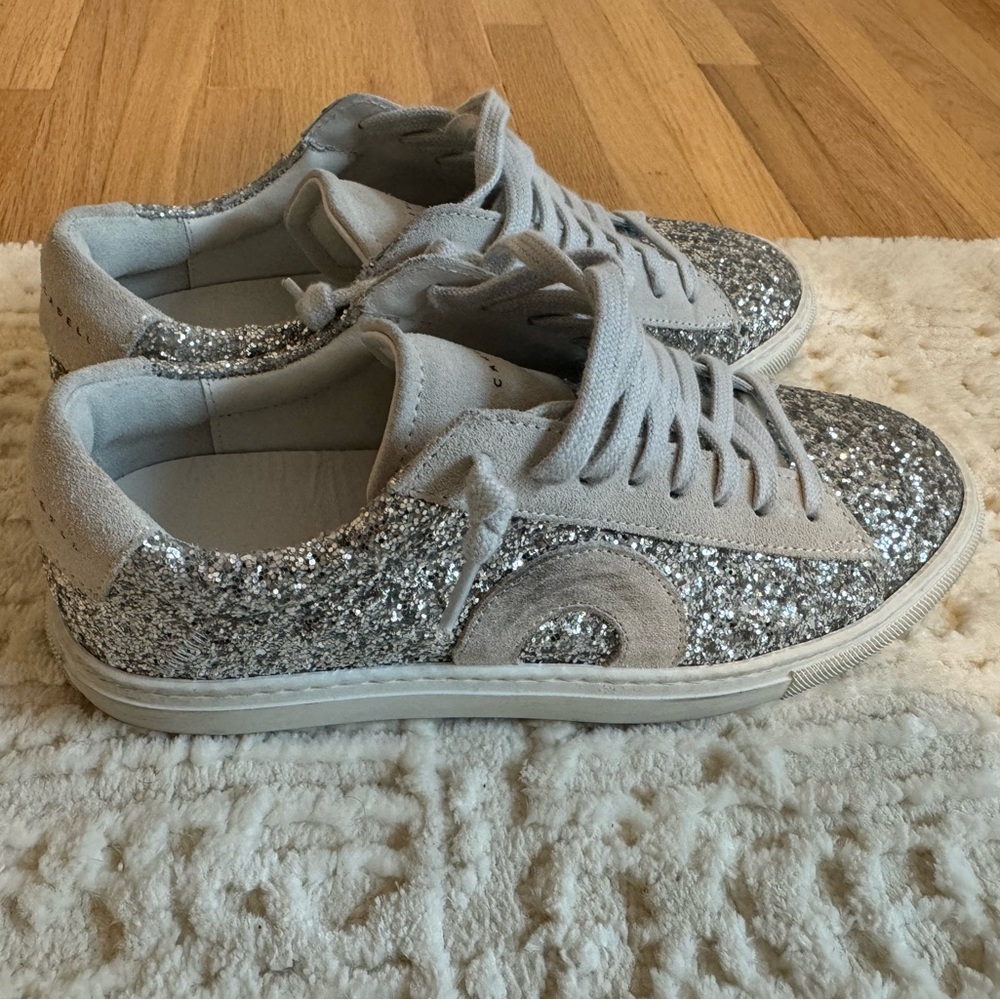 Oliver Cabell size 36 , silver glitter sneakers